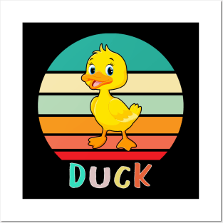 Vintage Retro Duck Posters and Art